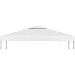vidaXL pavillontopdække i 2 lag 3x3 m 310 g/m² hvid - Festtelte & havepavilloner – tage