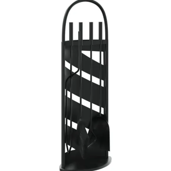 vidaXL pejsesæt 5 dele 23x15x66 cm stål - Pejseredskaber
