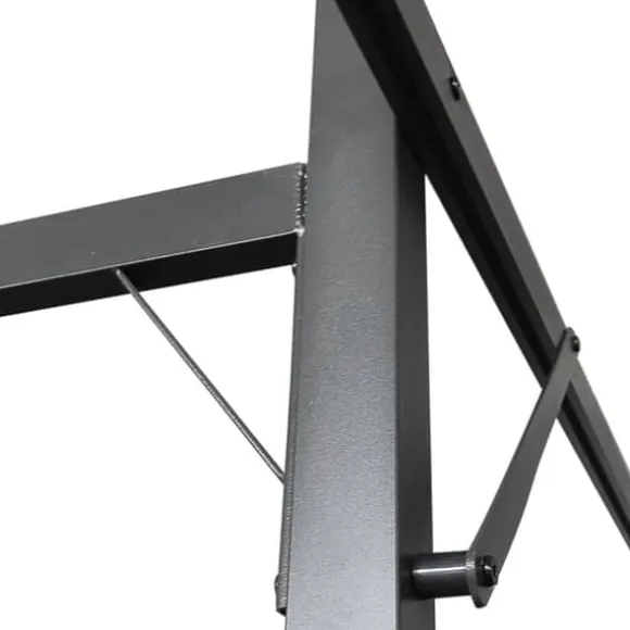 vidaXL pergola med sammenrulleligt tag 589x292x230 cm antracitgrå - Festtelte & havepavilloner