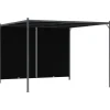 vidaXL pergola tilbagetrækkeligt tag 3x3 m antracitgrå - Havebuer, espalierer & pergolaer