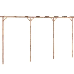 vidaXL pergola 385x40x205 cm bambus - Havebuer, espalierer & pergolaer