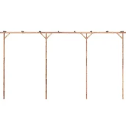 vidaXL pergola 385x40x205 cm bambus - Havebuer, espalierer & pergolaer