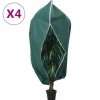 vidaXL plantebeskyttelse med lynlås 4 stk. 70 g/m² 3,93x3,5 m