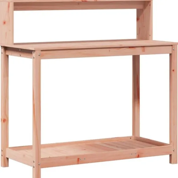 vidaXL plantebord med hylder 108x50x109,5 cm massivt douglasgran - Planteborde