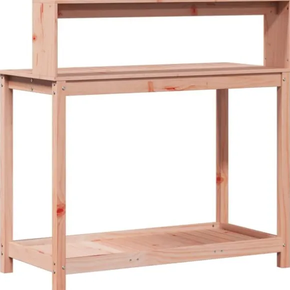 vidaXL plantebord med hylder 108x50x109,5 cm massivt douglasgran - Planteborde