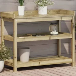 vidaXL plantebord med hylder 108x45x86,5 cm imprægneret fyrretræ - Planteborde