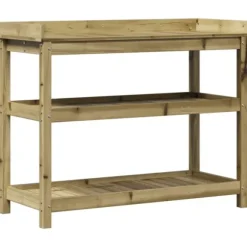 vidaXL plantebord med hylder 108x45x86,5 cm imprægneret fyrretræ - Planteborde