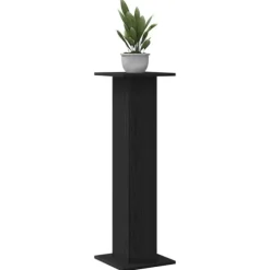 vidaXL Planteholder 2 pcs Sort eg 30 x 30 x 95 cm Konstrueret træ