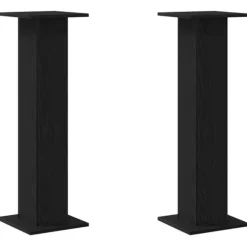 vidaXL Planteholder 2 pcs Sort eg 30 x 30 x 95 cm Konstrueret træ