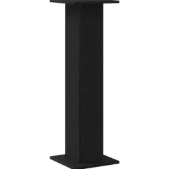 vidaXL Planteholder 2 pcs Sort eg 30 x 30 x 95 cm Konstrueret træ