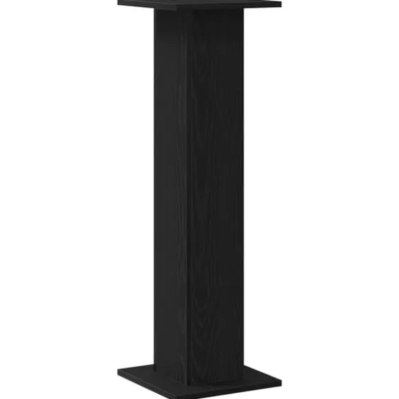 vidaXL Planteholder 2 pcs Sort eg 30 x 30 x 95 cm Konstrueret træ