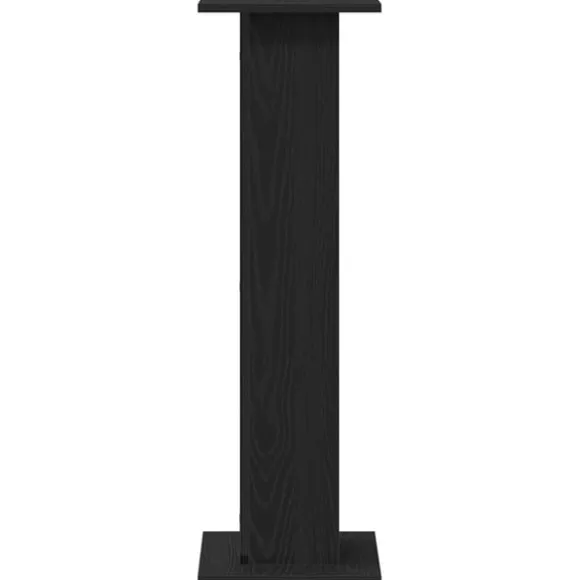 vidaXL Planteholder 2 pcs Sort eg 30 x 30 x 95 cm Konstrueret træ