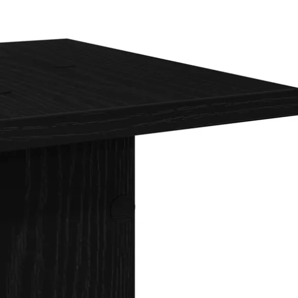 vidaXL Planteholder 2 pcs Sort eg 30 x 30 x 95 cm Konstrueret træ