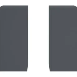vidaXL Planteholdere 2 pcs Antracit 24 x 24 x 55 cm Stål
