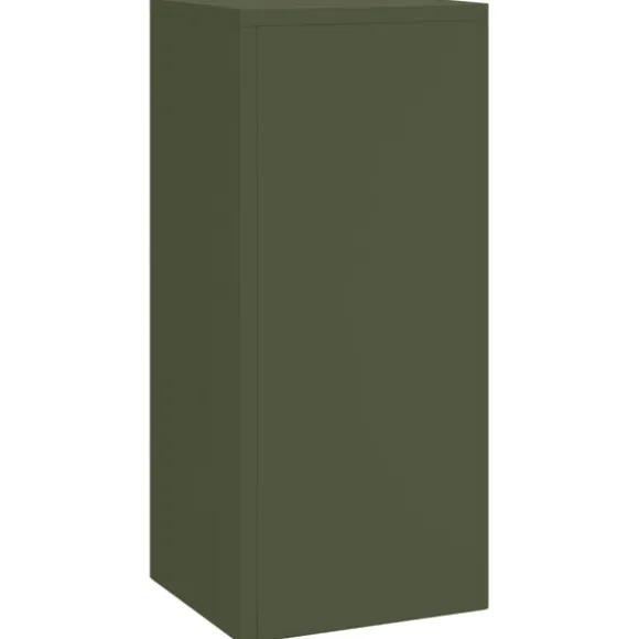 vidaXL Planteholdere 3 pcs Olivengrøn 24 x 24 x 75 cm Stål