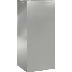 vidaXL Planteholdere 2 pcs Sølv 24 x 24 x 55 cm Galvaniseret stål