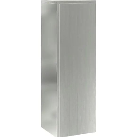 vidaXL Planteholdere 2 pcs Sølv 24 x 24 x 75 cm Galvaniseret stål