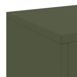 vidaXL Planteholdere 2 pcs Olivengrøn 24 x 24 x 35 cm Stål