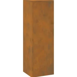 vidaXL Planteholdere 2 pcs Rusten 24 x 24 x 75 cm Forvitret stål