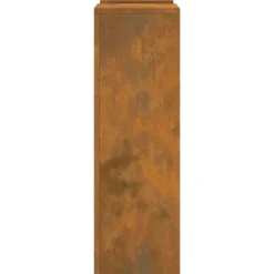 vidaXL Planteholdere 2 pcs Rusten 24 x 24 x 75 cm Forvitret stål