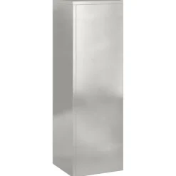 vidaXL Planteholdere 2 pcs Sølv 24 x 24 x 75 cm Rustfrit stål