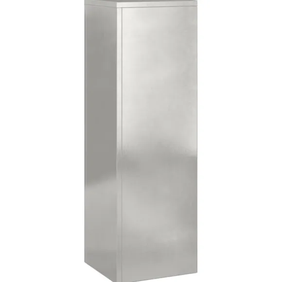 vidaXL Planteholdere 2 pcs Sølv 24 x 24 x 75 cm Rustfrit stål