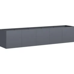 vidaXL plantekasse antracitgrå 200x40x40 cm koldvalset stål