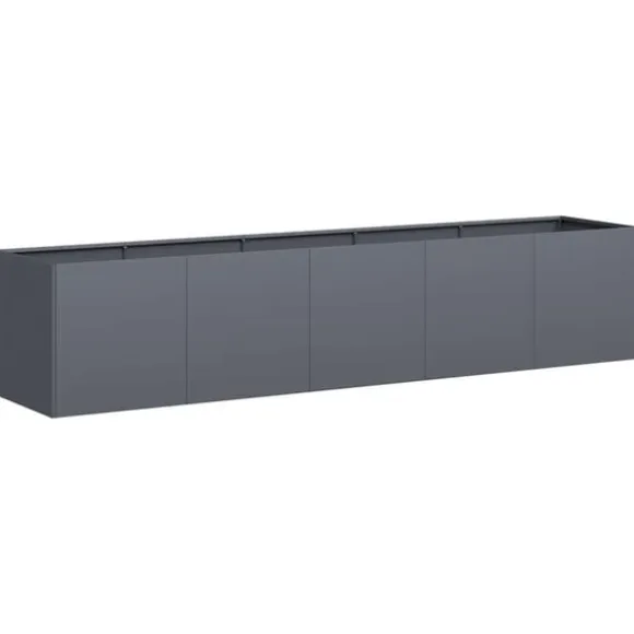 vidaXL plantekasse antracitgrå 200x40x40 cm koldvalset stål