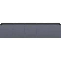 vidaXL plantekasse antracitgrå 200x40x40 cm koldvalset stål