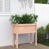 vidaXL plantekasse med ben 70x31x70 cm massivt douglasgran - Plantekrukker