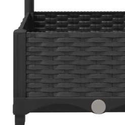 vidaXL plantekasse med espalier 120x40x121,5 cm PP sort - Plantekrukker