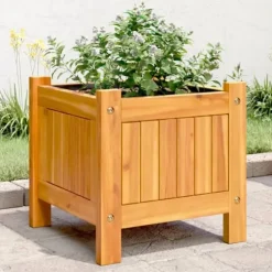 vidaXL plantekasse med for 31x31x30 cm massivt akacietræ - Plantekrukker