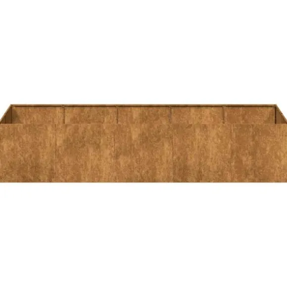 vidaXL plantekasse rustfarvet 200x80x40 cm forvitringsstål