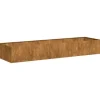 vidaXL plantekasse rustfarvet 280x80x40 cm forvitringsstål