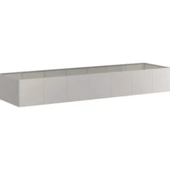 vidaXL plantekasse rustfarvet 280x80x40 cm forvitringsstål