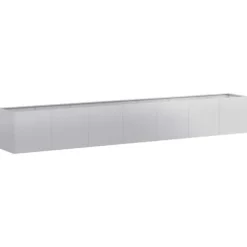 vidaXL plantekasse 280x40x40 cm galvaniseret stål