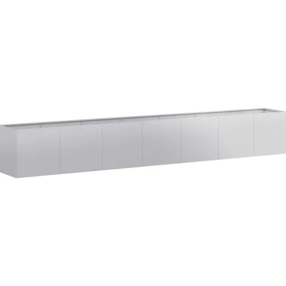 vidaXL plantekasse 280x40x40 cm galvaniseret stål