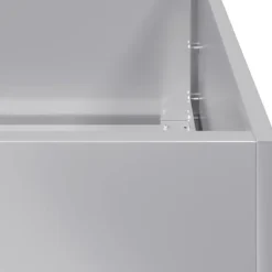 vidaXL plantekasse 280x40x40 cm galvaniseret stål