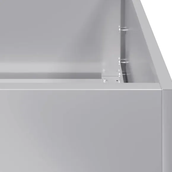 vidaXL plantekasse 280x40x40 cm galvaniseret stål