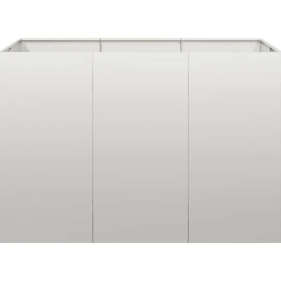 vidaXL plantekasse 120x80x80 cm rustfrit stål