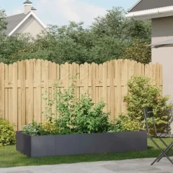 vidaXL plantekasse 200x80x40 cm stål antracitgrå