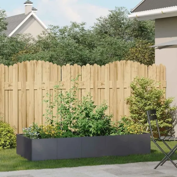 vidaXL plantekasse 200x80x40 cm stål antracitgrå