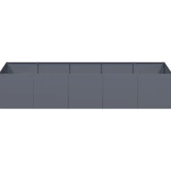 vidaXL plantekasse 200x80x40 cm stål antracitgrå