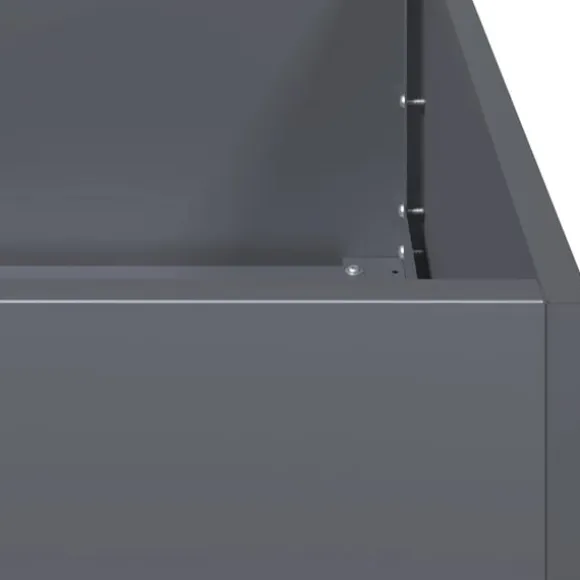 vidaXL plantekasse 200x80x40 cm stål antracitgrå