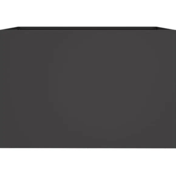 vidaXL plantekasse 62x47x46 cm koldvalset stål sort - Plantekrukker