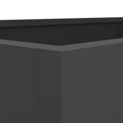 vidaXL plantekasse 62x47x46 cm koldvalset stål sort - Plantekrukker