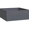 vidaXL plantekasse 100x100x40 cm stål antracitgrå