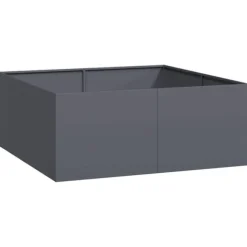 vidaXL plantekasse 100x100x40 cm stål antracitgrå