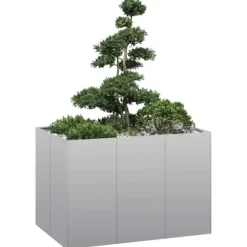 vidaXL plantekasse 120x80x80 cm galvaniseret stål