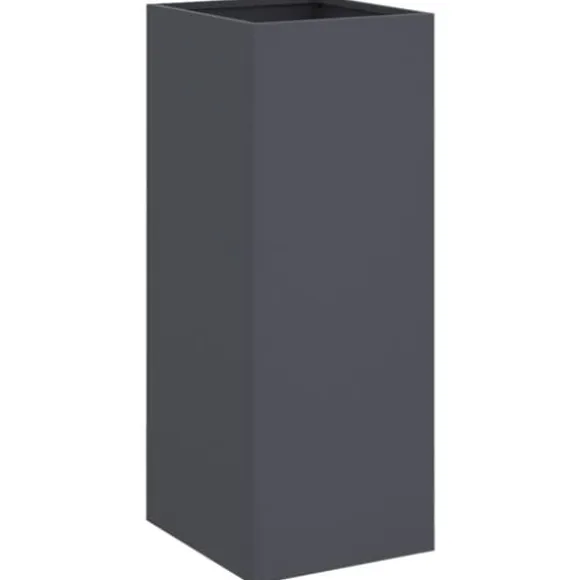 vidaXL plantekasse 32x29x75 cm koldvalset stål antracitgrå - Plantekrukker